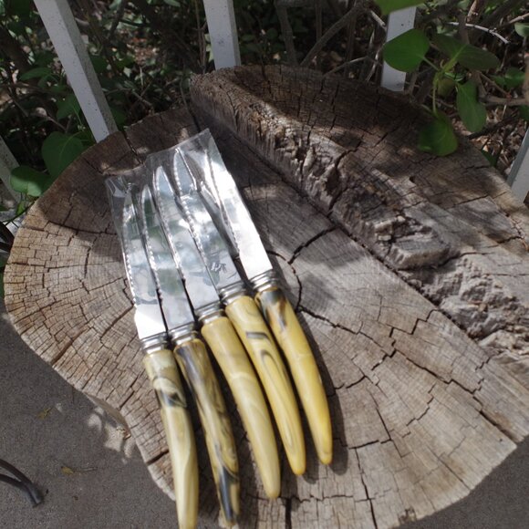 Vintage Bakelite Steak Knives - Picture 2 of 4